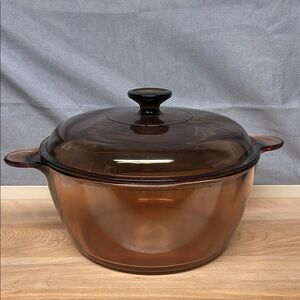 Vision by Corning Amber Glass Cookware 4.5L Dutch Oven with Lid